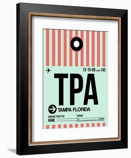 TPA Tampa Luggage Tag 1-NaxArt-Framed Art Print