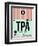 TPA Tampa Luggage Tag 1-NaxArt-Framed Art Print