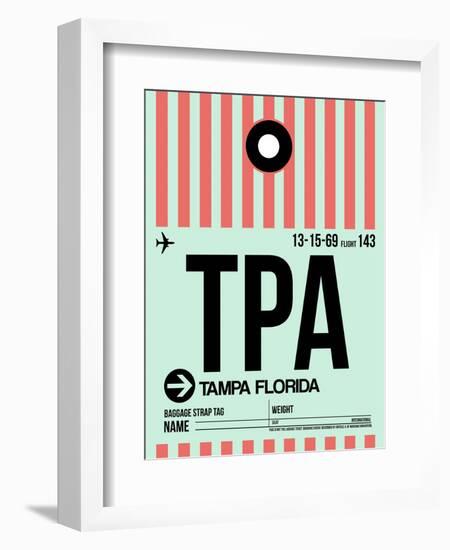 TPA Tampa Luggage Tag 1-NaxArt-Framed Art Print