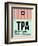 TPA Tampa Luggage Tag 1-NaxArt-Framed Art Print