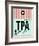 TPA Tampa Luggage Tag 1-NaxArt-Framed Art Print