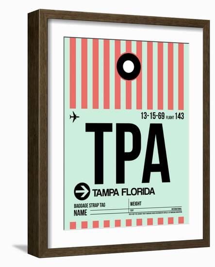 TPA Tampa Luggage Tag 1-NaxArt-Framed Art Print