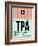 TPA Tampa Luggage Tag 1-NaxArt-Framed Art Print