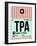 TPA Tampa Luggage Tag 1-NaxArt-Framed Art Print