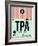 TPA Tampa Luggage Tag 1-NaxArt-Framed Art Print