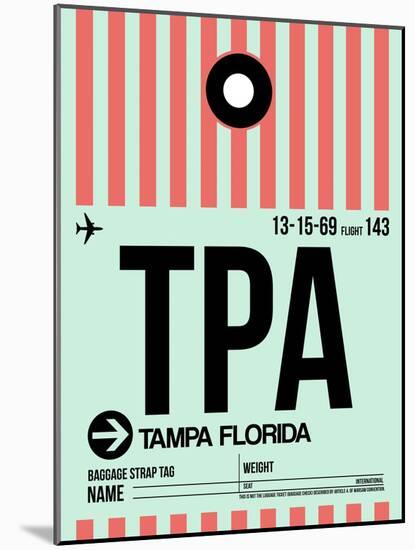 TPA Tampa Luggage Tag 1-NaxArt-Mounted Art Print