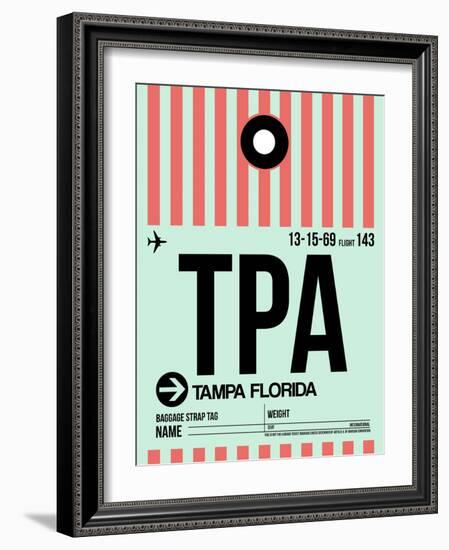 TPA Tampa Luggage Tag 1-NaxArt-Framed Art Print