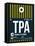 TPA Tampa Luggage Tag 2-NaxArt-Framed Stretched Canvas