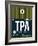 TPA Tampa Luggage Tag 2-NaxArt-Framed Art Print