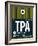 TPA Tampa Luggage Tag 2-NaxArt-Framed Art Print