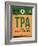 TPA Tampa Luggage Tag I-NaxArt-Framed Art Print