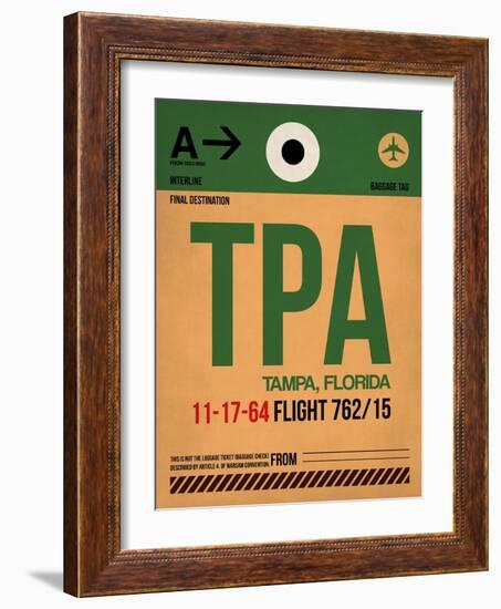 TPA Tampa Luggage Tag I-NaxArt-Framed Art Print