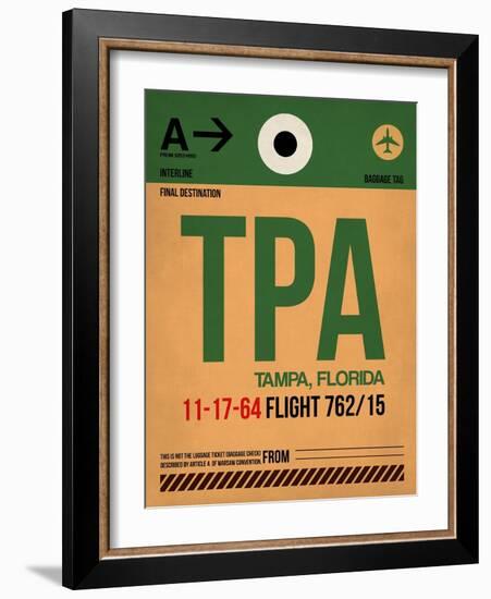 TPA Tampa Luggage Tag I-NaxArt-Framed Art Print