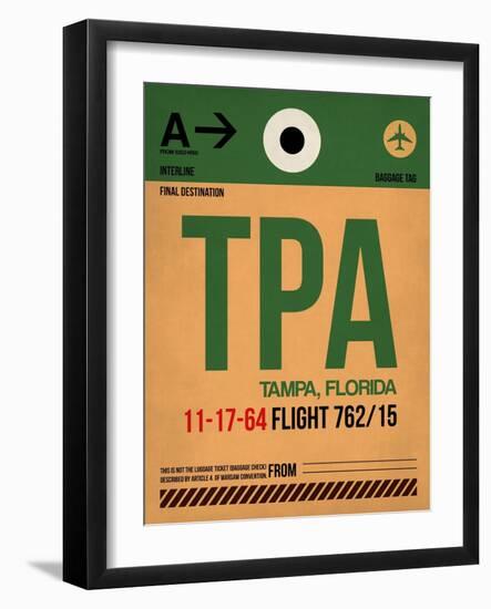 TPA Tampa Luggage Tag I-NaxArt-Framed Art Print