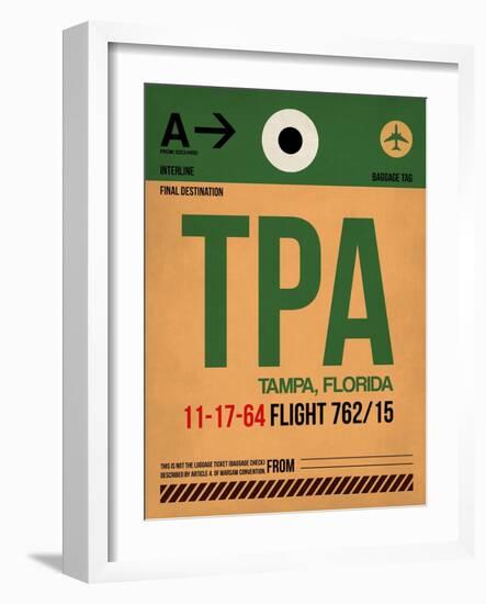 TPA Tampa Luggage Tag I-NaxArt-Framed Art Print