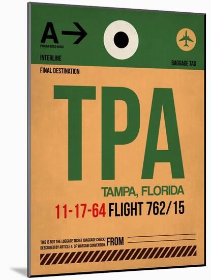 TPA Tampa Luggage Tag I-NaxArt-Mounted Art Print