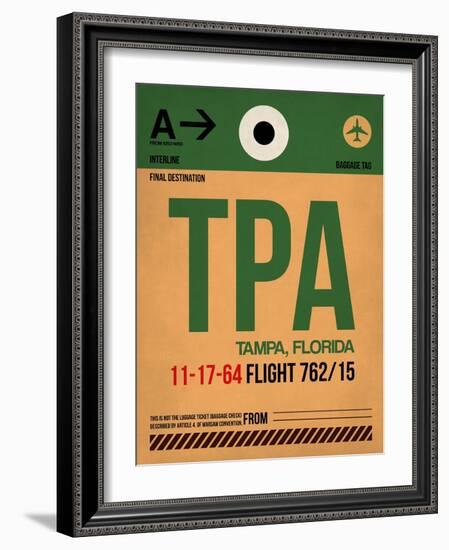 TPA Tampa Luggage Tag I-NaxArt-Framed Art Print