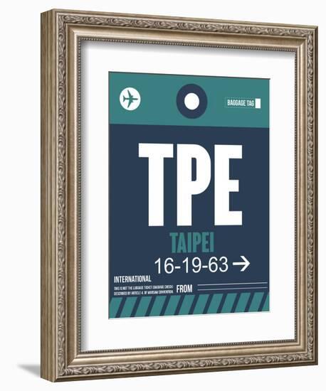 TPE Taipei Luggage Tag 1-NaxArt-Framed Art Print