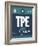 TPE Taipei Luggage Tag 1-NaxArt-Framed Art Print