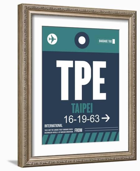 TPE Taipei Luggage Tag 1-NaxArt-Framed Art Print