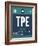 TPE Taipei Luggage Tag 1-NaxArt-Framed Art Print