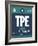TPE Taipei Luggage Tag 1-NaxArt-Framed Art Print