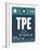 TPE Taipei Luggage Tag 1-NaxArt-Framed Art Print