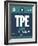 TPE Taipei Luggage Tag 1-NaxArt-Framed Art Print