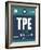 TPE Taipei Luggage Tag 1-NaxArt-Framed Art Print