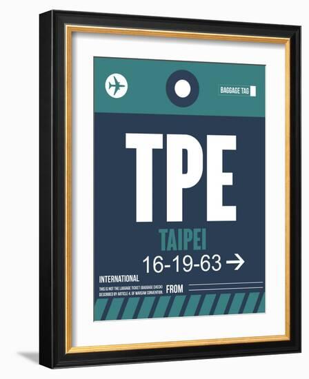 TPE Taipei Luggage Tag 1-NaxArt-Framed Art Print