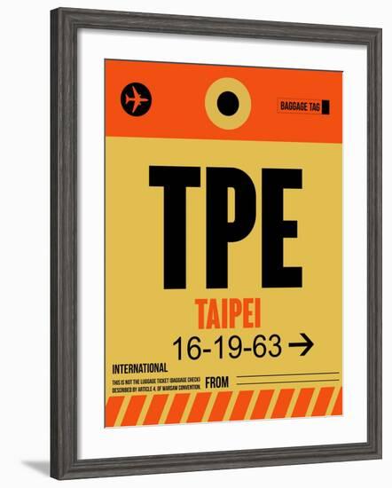 TPE Taipei Luggage Tag 2-NaxArt-Framed Art Print