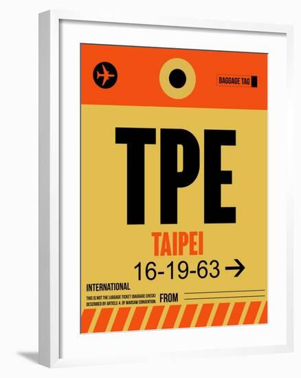 TPE Taipei Luggage Tag 2-NaxArt-Framed Art Print