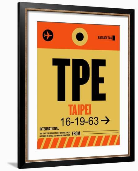 TPE Taipei Luggage Tag 2-NaxArt-Framed Art Print