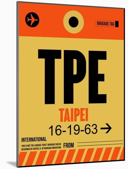 TPE Taipei Luggage Tag 2-NaxArt-Mounted Art Print