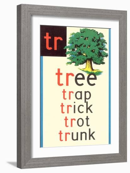 TR for Tree-null-Framed Premium Giclee Print