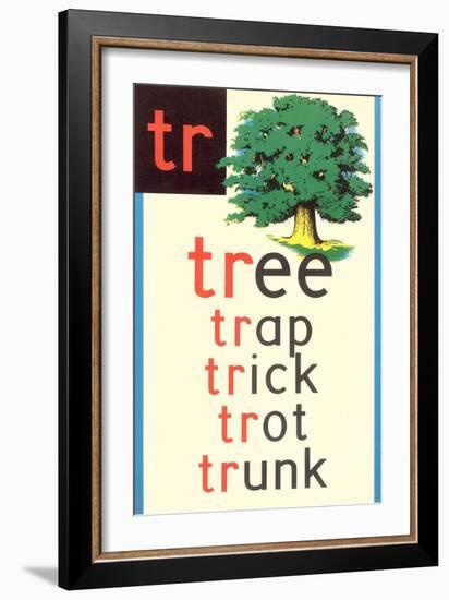 TR for Tree-null-Framed Premium Giclee Print