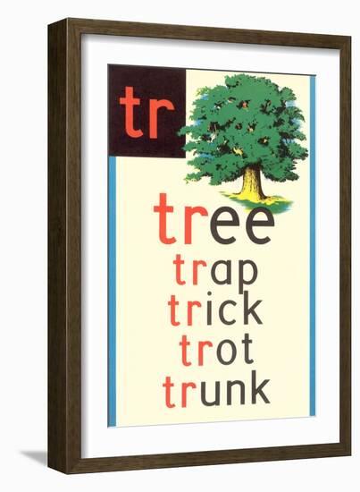 TR for Tree-null-Framed Art Print