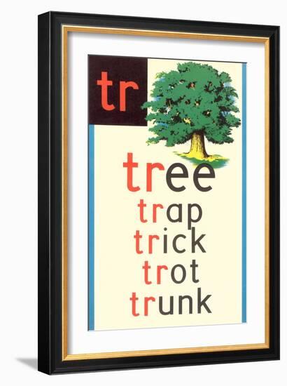 TR for Tree-null-Framed Art Print