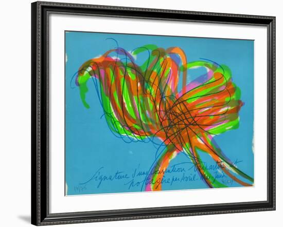 Tr7805 - Signature D'Une Convention Tripartite-Jean Messagier-Framed Limited Edition