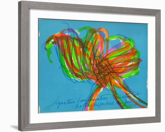 Tr7805 - Signature D'Une Convention Tripartite-Jean Messagier-Framed Limited Edition