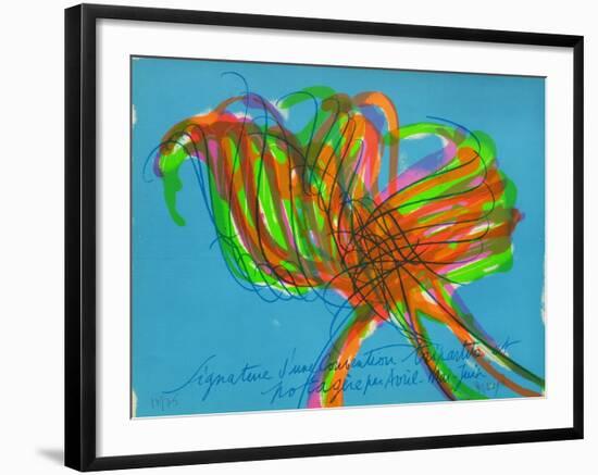 Tr7805 - Signature D'Une Convention Tripartite-Jean Messagier-Framed Limited Edition