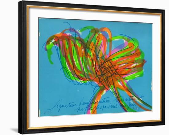 Tr7805 - Signature D'Une Convention Tripartite-Jean Messagier-Framed Limited Edition