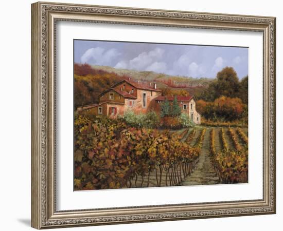 Tra Le Vigne a Montalcino-Guido Borelli-Framed Giclee Print