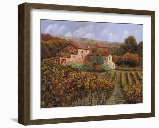 Tra Le Vigne a Montalcino-Guido Borelli-Framed Giclee Print