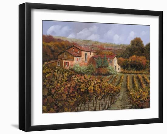 Tra Le Vigne a Montalcino-Guido Borelli-Framed Giclee Print