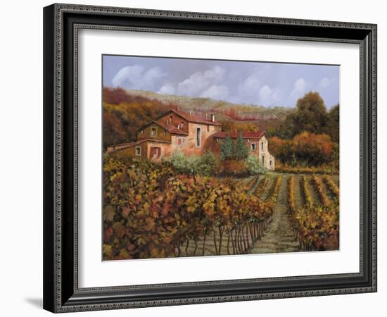 Tra Le Vigne a Montalcino-Guido Borelli-Framed Giclee Print