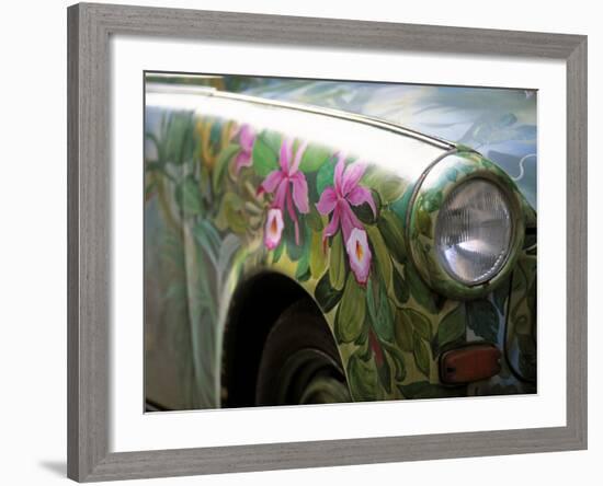 Trabant Car, Berlin, Germany-Walter Bibikow-Framed Photographic Print