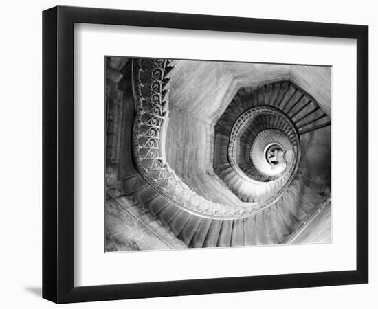 Traboule Staircase, Lyon, France-Walter Bibikow-Framed Photographic Print