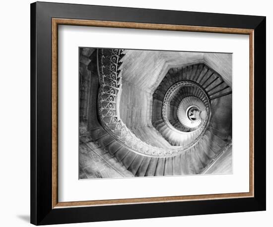 Traboule Staircase, Lyon, France-Walter Bibikow-Framed Photographic Print