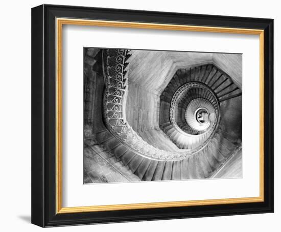 Traboule Staircase, Lyon, France-Walter Bibikow-Framed Photographic Print